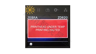 Printer red warning prompt