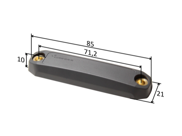 Zebra impact-resistant rigid metal resistant RFID tags